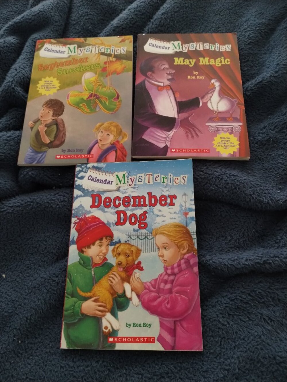 Calendar Mysteries chapter book,lot of 3